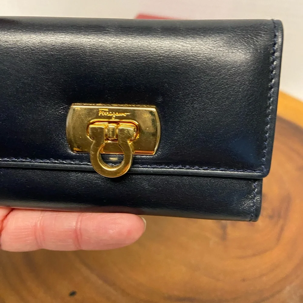 Salvatore Ferragamo Vintage Key Holder Key Fob In Box